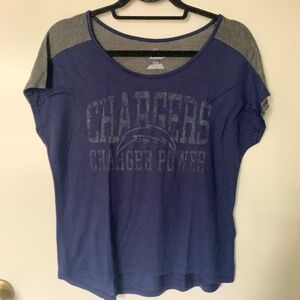 Womens Chargers Charger Power Football Team T-Shirt